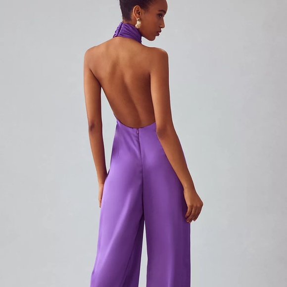 Brand New Striking Katie May Robbie Open-Back Halter Jumpsuit - Picture 8 of 14